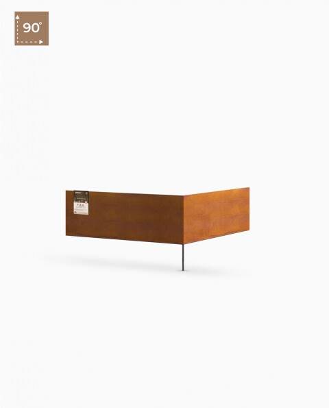 Fleje Separador 90° 20cm x 60cm x 60cm - Acero corten 2mm - 1 estaca