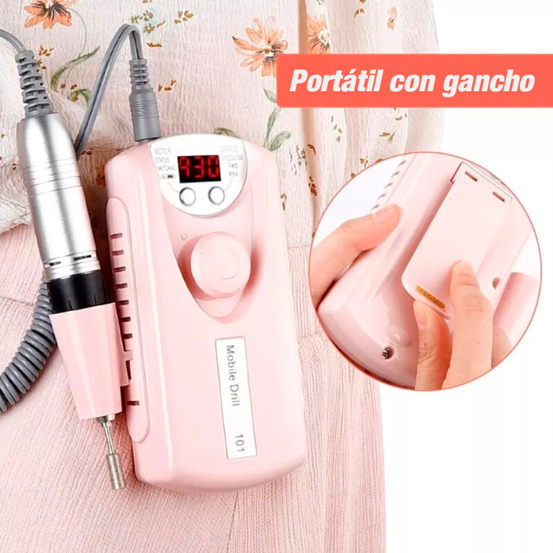 Torno Pulidor Esmeril de Uñas Recargable de 30000 RPM Torno Pulidor Esmeril de Uñas Recargable de 30000 RPM