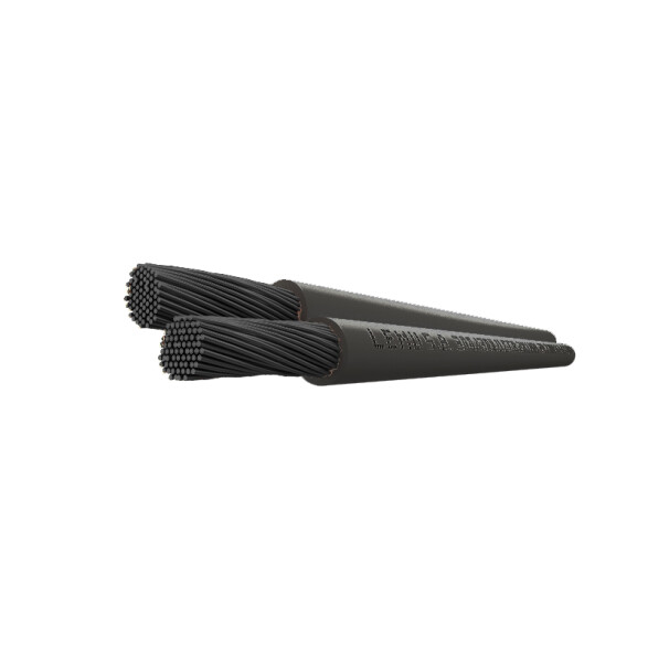 Cable gemelo flexible de 2x0.50 mm, negro L95826F