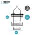 Organizador Ducha Colgante 3 Niveles Jabonera Baño Repisas Negro Mate BAN008 Organizador Ducha Colgante 3 Niveles Jabonera Baño Repisas Negro Mate BAN008