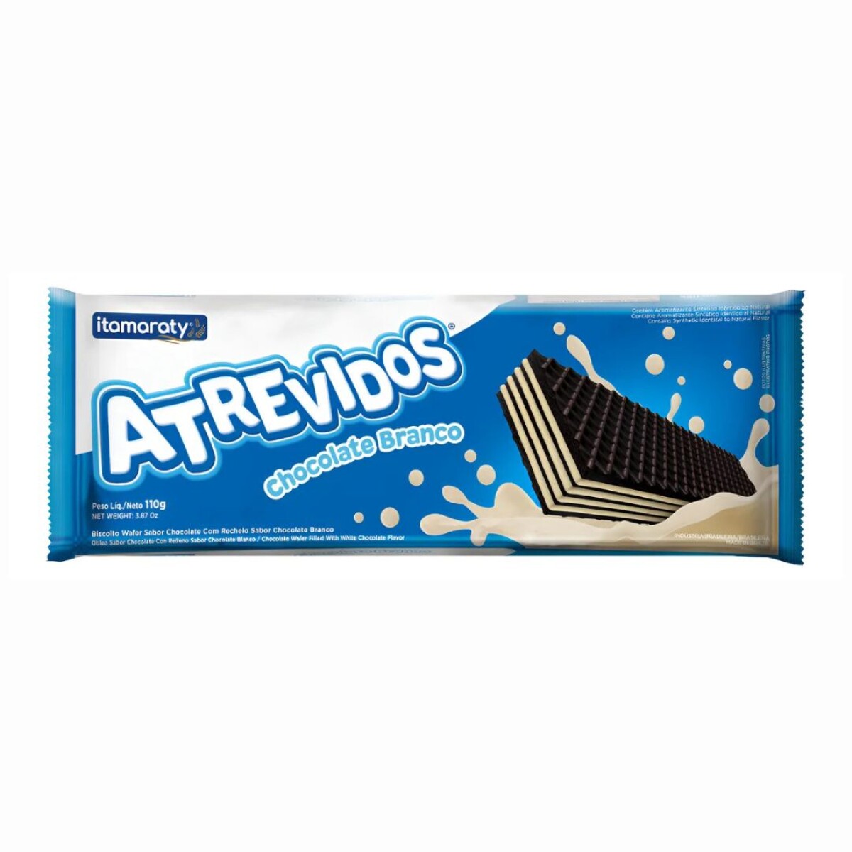 Waffle Atrevidos Chocolate Relleno c/Chocolate Blanco 80g. - N/a 