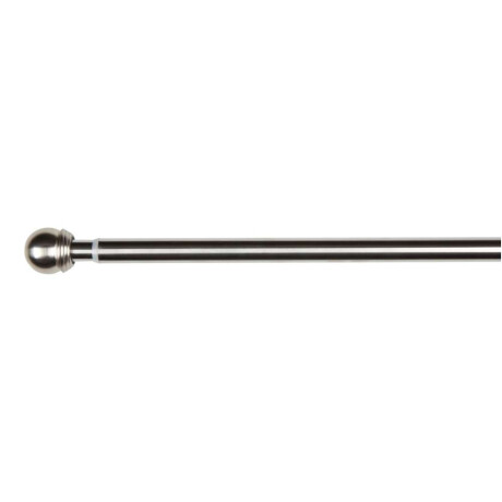 Barra cortina BALL 200-340cm acero Plateado