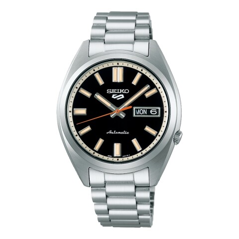 Reloj automático Seiko 5 Sports SRPK89K1 para hombre con correa de acero Negro