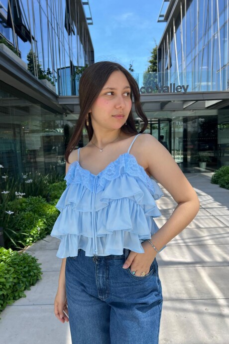 Blusa Aitana Celeste