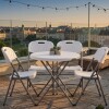 JGO DE MESA RED C/SILLA BLANCA P/JARDIN 5PZAS Unica