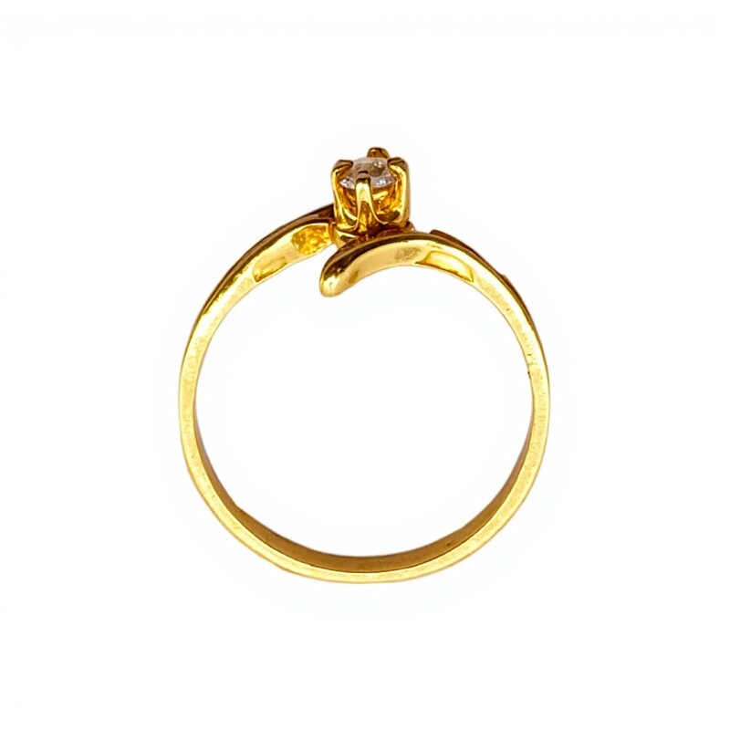Anillo-Oro bajo-Piedra Zirconia-AN8049 conpiedra