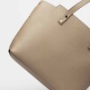Shopper Menorca En Cuero Graneado Taupe