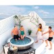 INTEX JUEGO DE 2 BANCOS + 2 MESAS AUXILIARES PARA PURESPA CIRCULAR 4 PERSONAS Intex Juego De 2 Bancos + 2 Mesas Auxiliares Para Purespa Circular 4 Personas