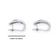 Aros en oro 18k blanco, zafiros y brillantes Aros en oro 18k blanco, zafiros y brillantes