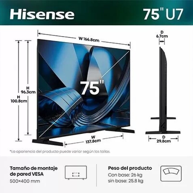SMART TV HISENSE 75" MINILED SMART TV HISENSE 75" MINILED