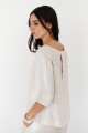 BLUSA LINO GLOW NATURAL