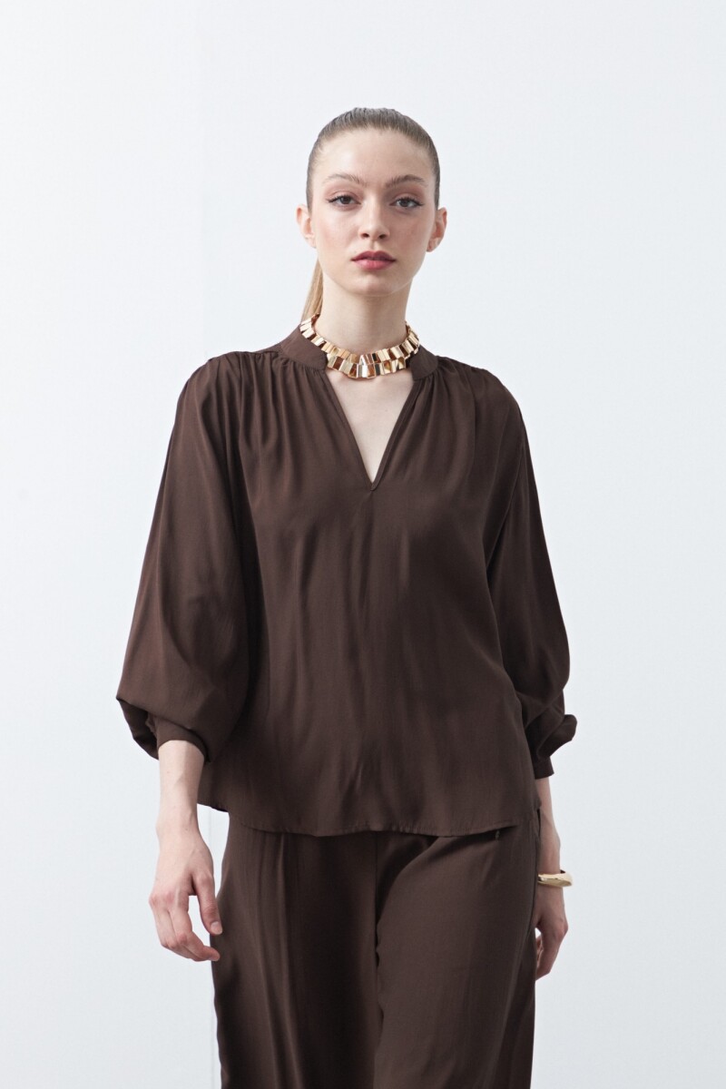 BLUSA SOHO - Chocolate 