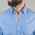 CAMISA OXFORD AZUL RAYADO
