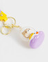 Llavero Lúdico Llavero Y Charm De Gatito En Burbuja - Violeta Lila