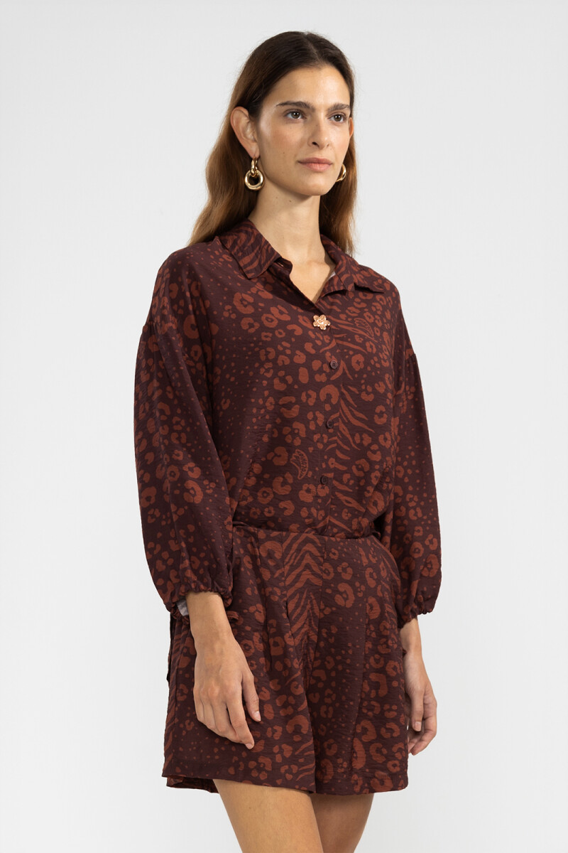 FLO SHIRT Marron