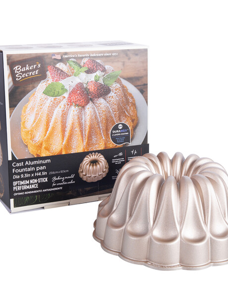 MOLDE TUBULAR P/TORTAS ALUMINIO D24x11CM FOUNTAIN MOLDE TUBULAR P/TORTAS ALUMINIO D24x11CM FOUNTAIN
