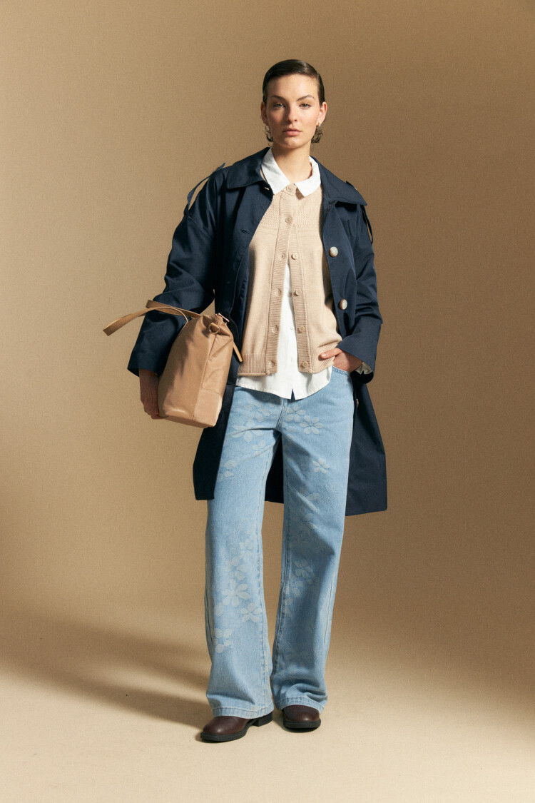 CARDIGAN JUSTIN Beige Melange