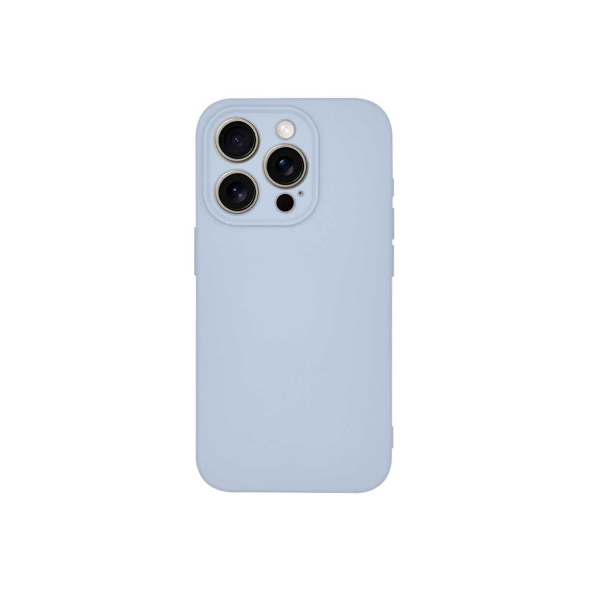 Protector iPhone 15 Pro Max engomado color celeste 