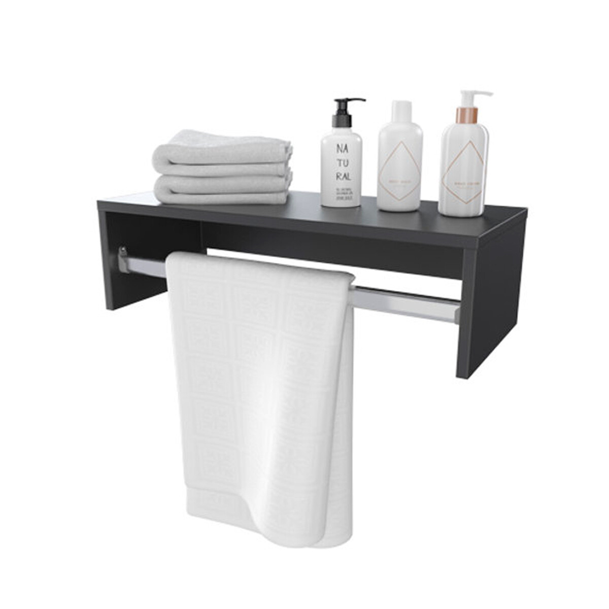 Perchero de MDF 59 cm - NEGRO 