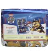 Colcha Infantil Paw Patrol 1 Plaza 100% Microfibra Paw Patrol Chase Azul