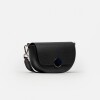 Bandolera The Circle En Cuero Graneado Negro