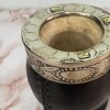 Mate imperial artesanal con boquilla de alpaca Negro