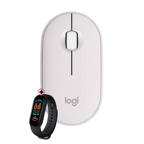 Mouse Inalámbrico Logitech Pebble 2 M350s Bluetooth + Smartwatch Blanco