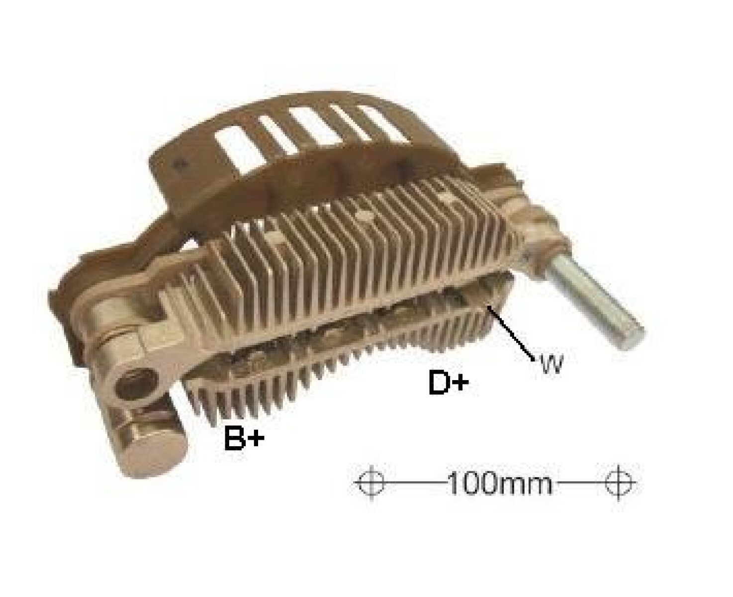 PLACA RECTIFICADORA - BUS AGRALE-RENAULT DXI MITSUBISHI 24V 5P - 