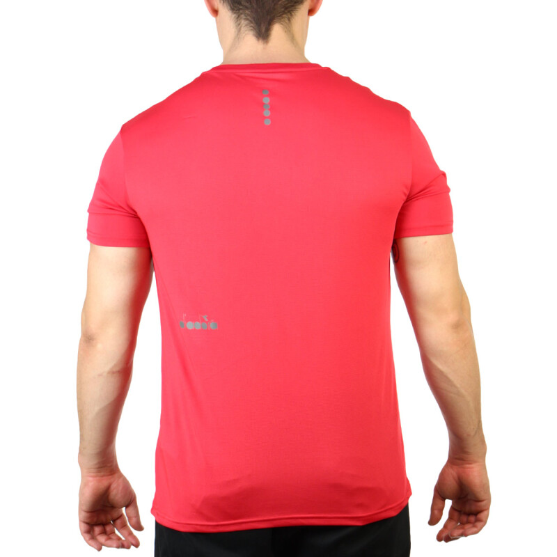 Remera Deportiva Hombre Diadora Rojo
