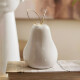 Pera decorativa 7.5CM BLANCO