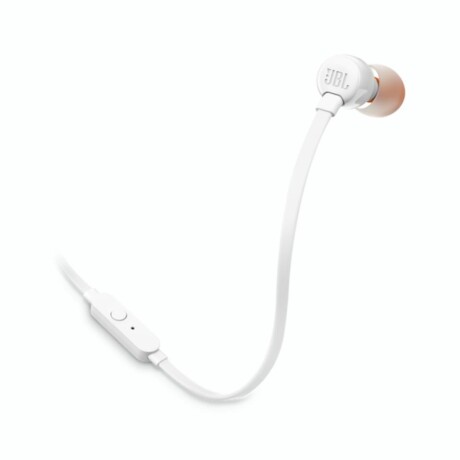 AURICULARES JBL HEADPHONE T110 IN EAR Auriculares Cableados JBL Tune T110 Con Micrófono - White