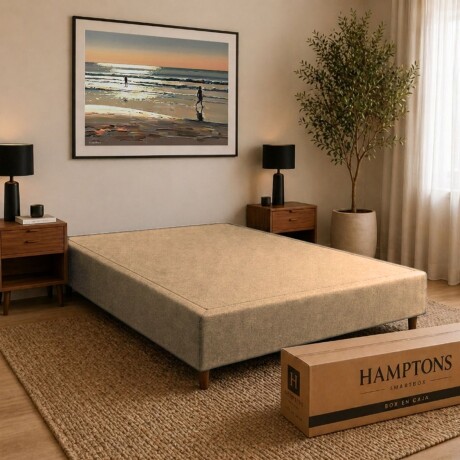 Sommier Queen Hamptons Cobalt Smart Box Beige