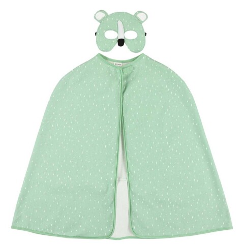 Disfraz Infantil Capa Y Máscara Animales Trixie Divertido Diseño Oso Polar