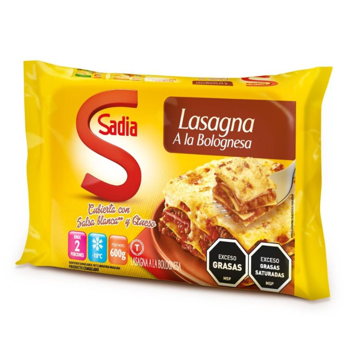 Lasagna bolognesa Sadia - 600 grs 