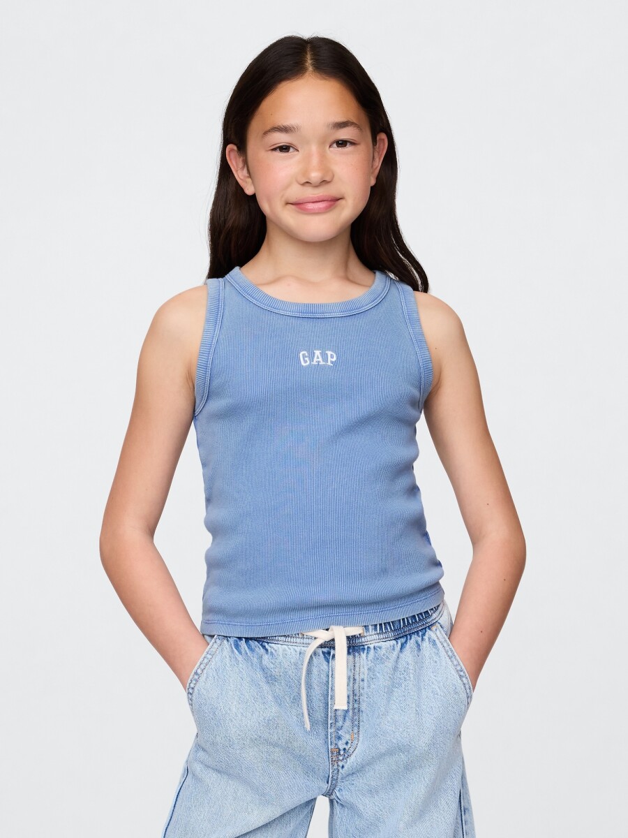 Musculosa Logo Gap Niña - Dazzling Blue 183949Tc 