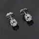 Caravanas En Oro 18K Blanco Y Brillantes Caravanas En Oro 18K Blanco Y Brillantes
