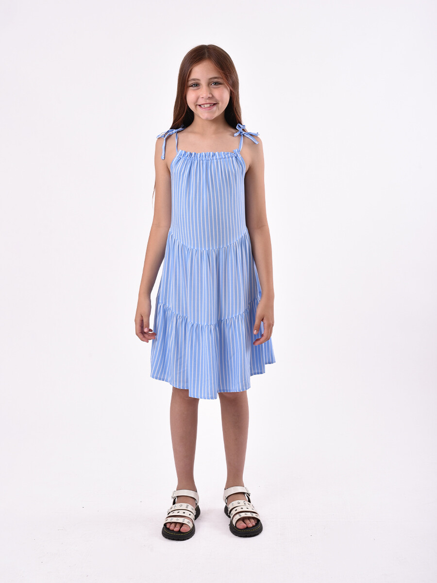 VESTIDO GIA - CELESTE 