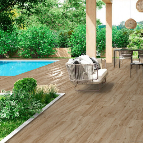 Porcelanato Maderado Antideslizante 20X120Cm Piso Pared GAMAS DE MARRON