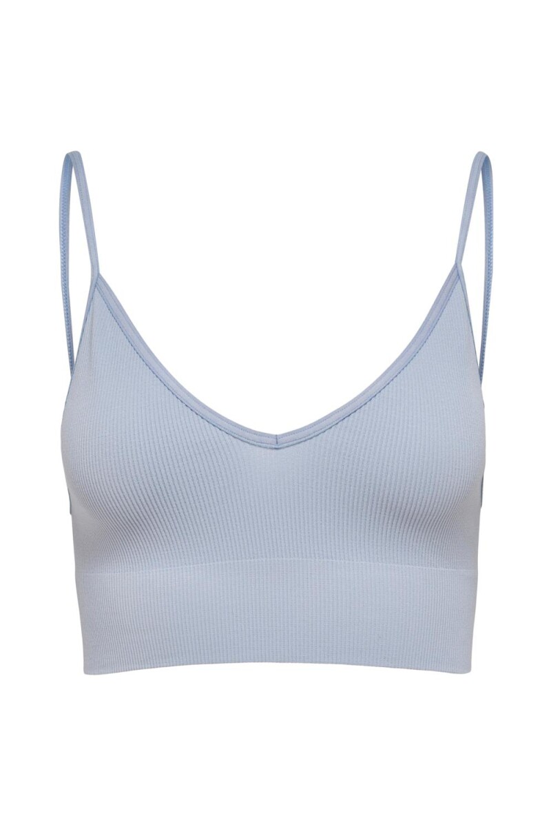 Top Vicky Sin Costuras. Pearl Blue