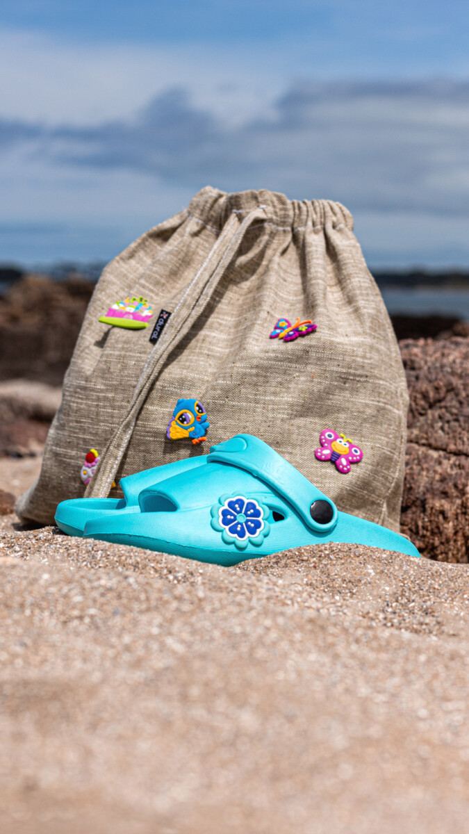 Sandalia Emi + mochila de playa 