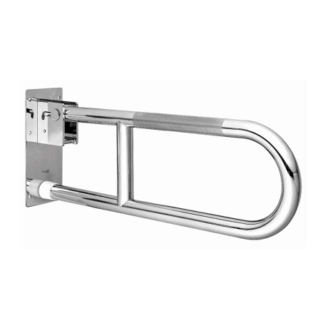 BARRA REBATIBLE DISCAP METAL ACERO INOXIDABLE PULIDA 60CM 000