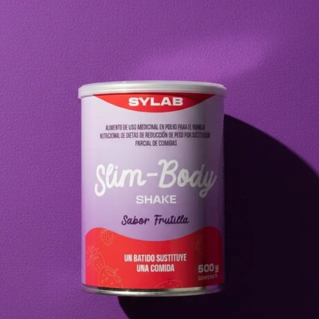 Slim Body Shake 500g SYLAB Sabor Frutilla Con Chantilly