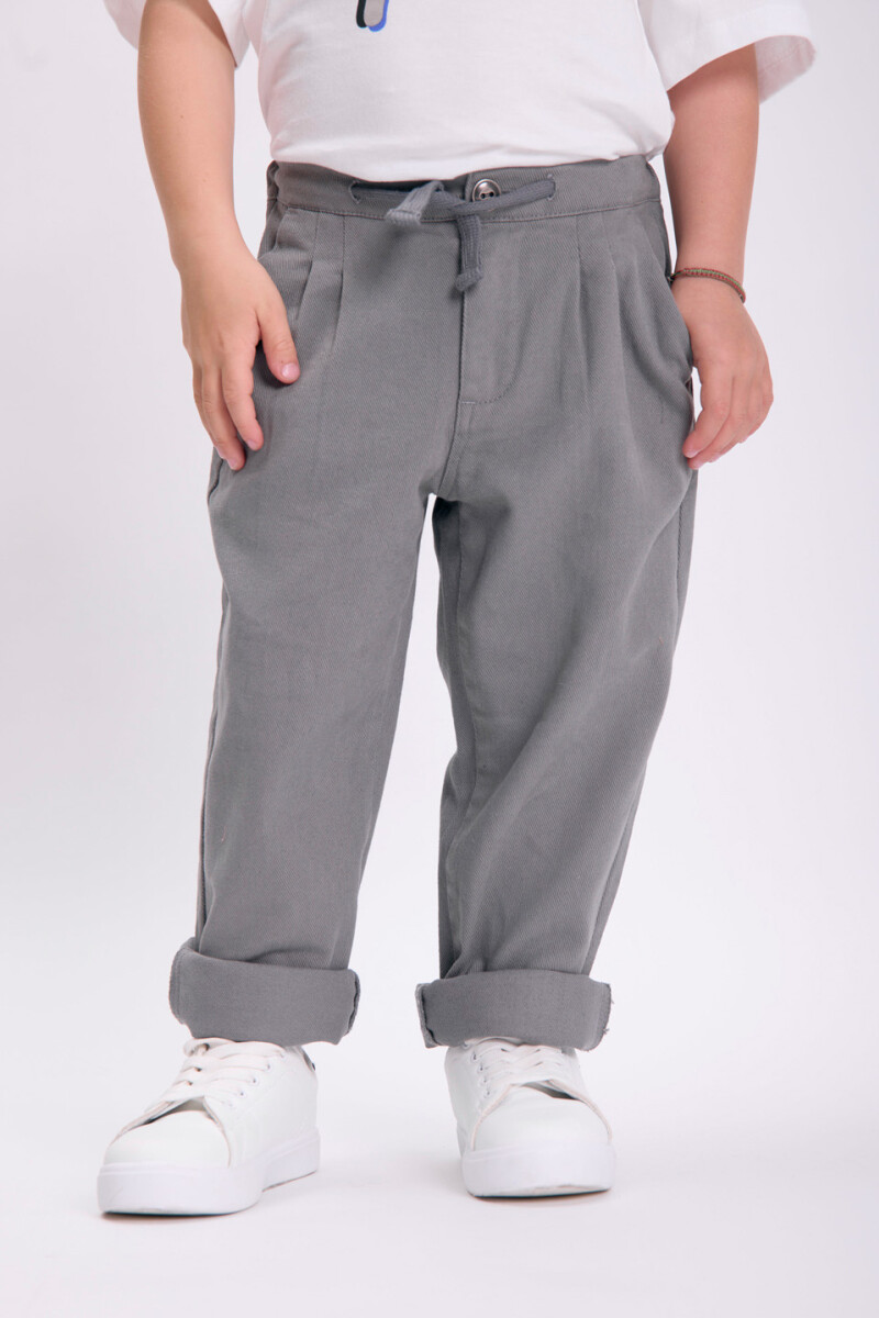 Pantalón pinzas Gris