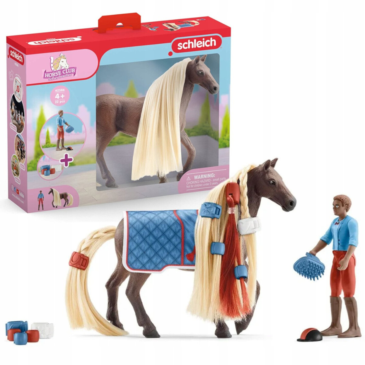 Juguete Set Caballo Y Jinete Rocky Infantil Schleich Niños 