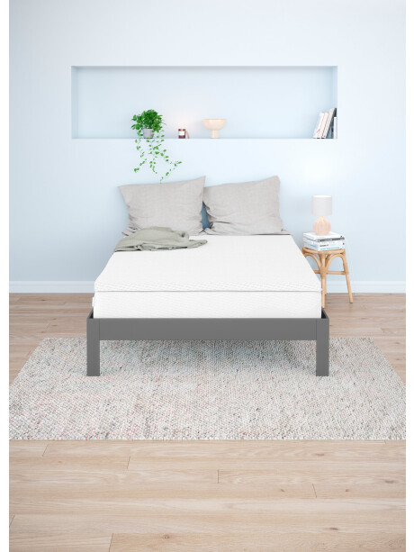 Estructura cama KILDEN 1 Plaza 90x200 gris osc Estructura cama KILDEN 1 Plaza 90x200 gris osc