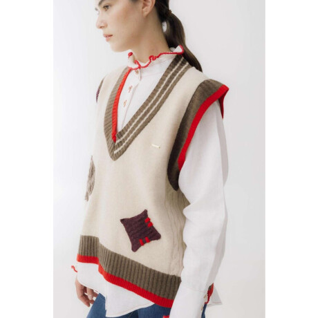 PRE VENTA Chaleco Picas Beige