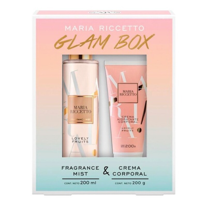 Set Fragancia Mist María Riccetto Lovely Fruits 200ml + Crema corporal Original Set Fragancia Mist María Riccetto Lovely Fruits 200ml + Crema corporal Original