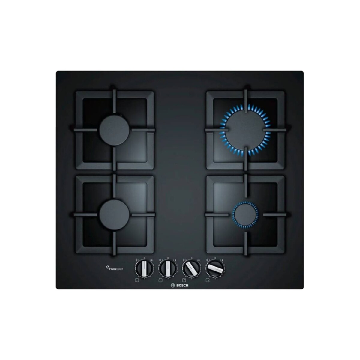 Anafe a gas Bosch PPP6A6B20 Vidrio 60cm - negro 