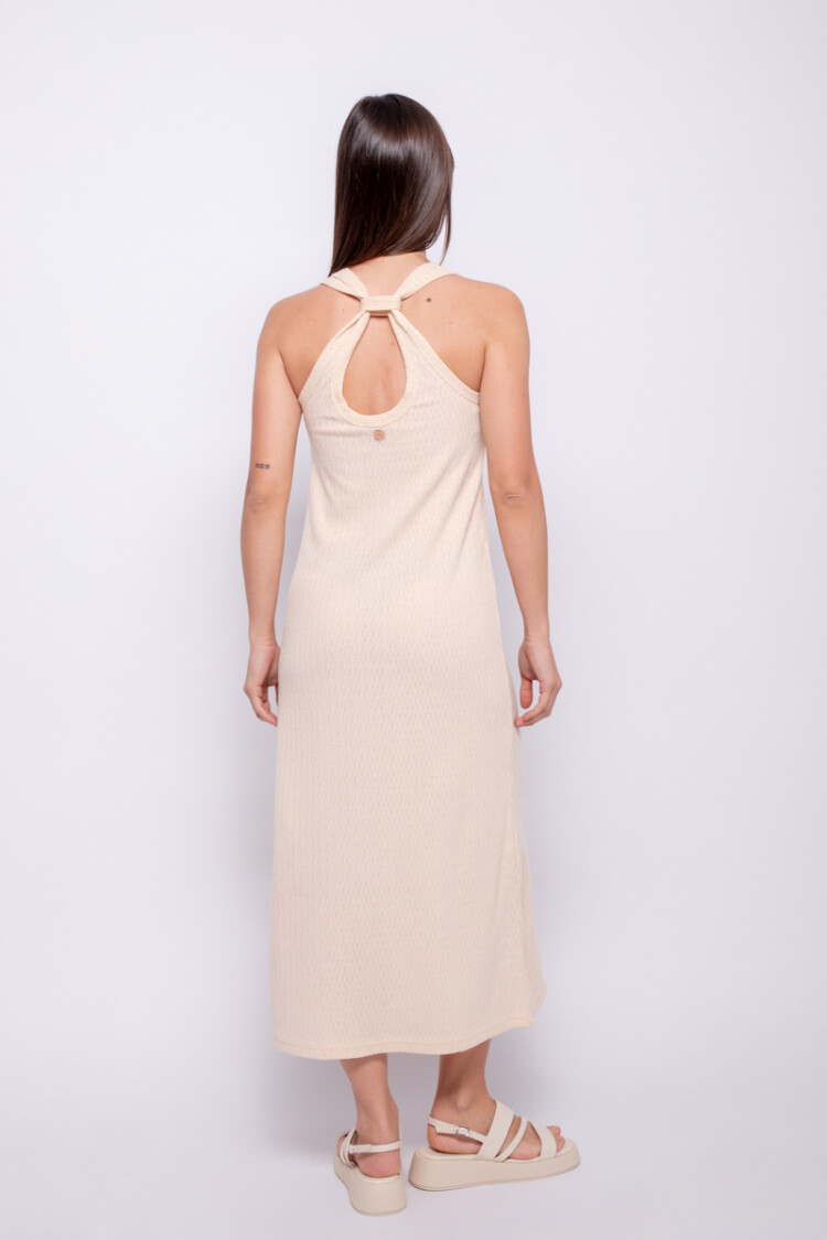 VESTIDO KNOT Beige