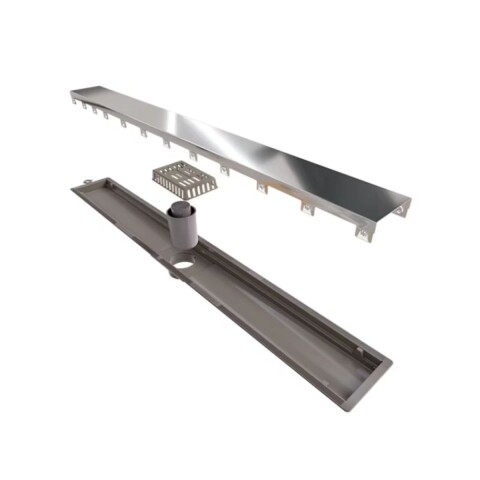 ELLEVE Receptaculo tapa inox pulido 50cm salida central Versatile Elleve Receptaculo Tapa Inox Pulido 50cm Salida Central Versatile